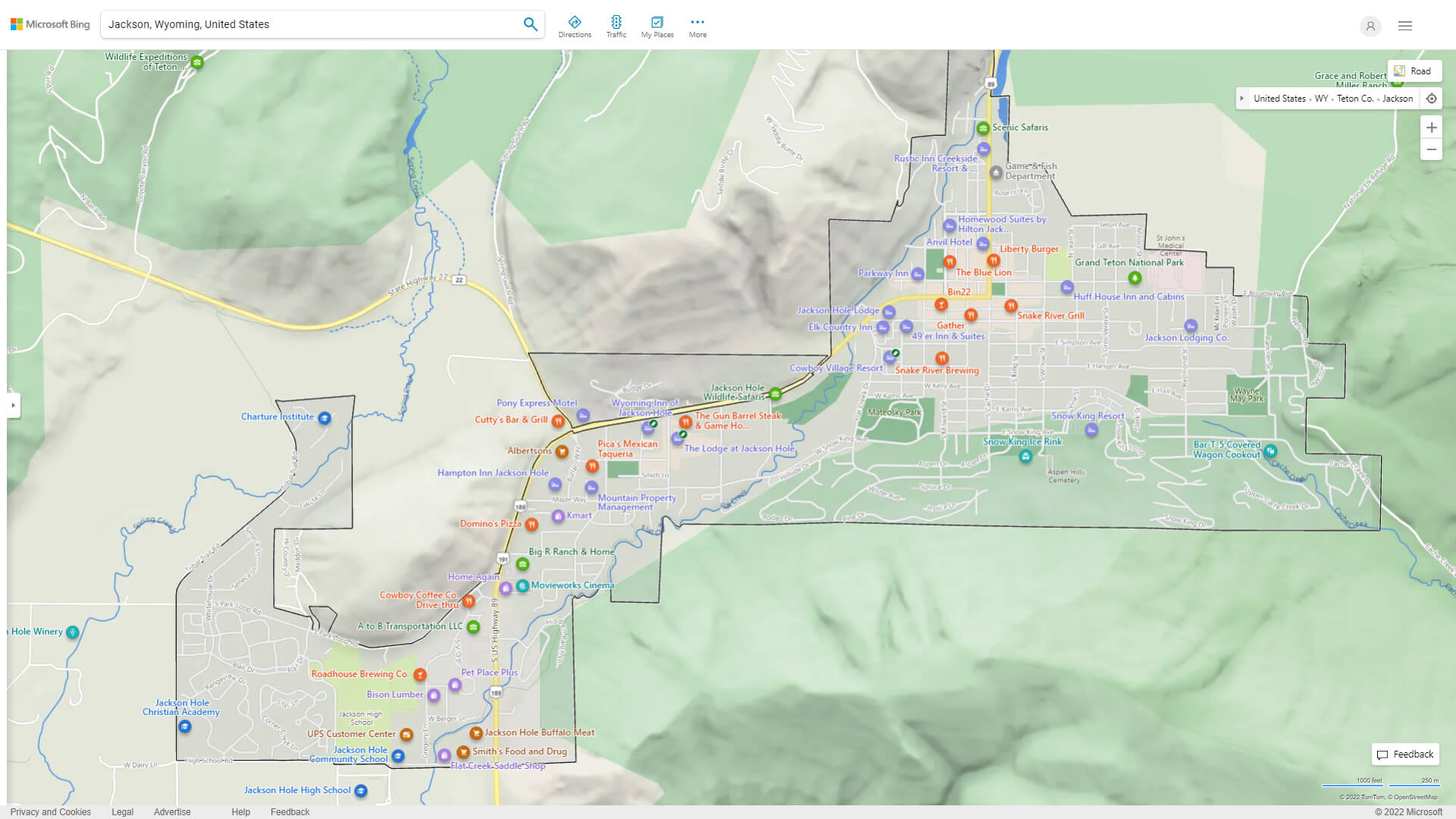 Jackson Detailed Map
